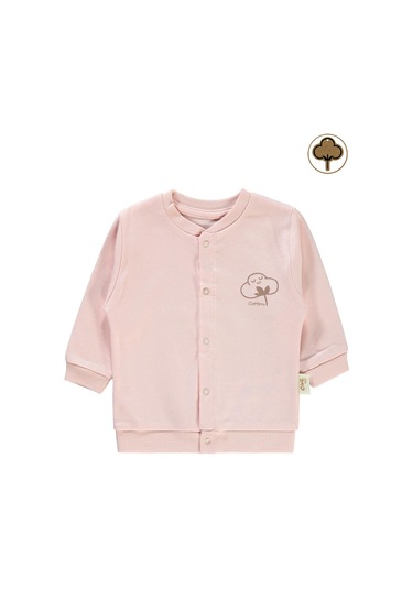 Civil Baby Bebek Organik Hırka 1-12 Ay Pembe