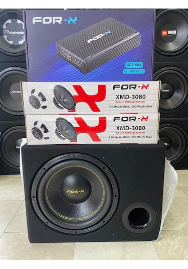 Forx Set 30cm Bass Forx 20cm İki Takım Midrange Forx Anfi 4000wat