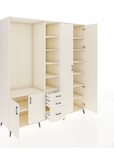 Kronos Dolap 13 Raflı 3 Çekmeceli 4 Kapaklı 220x59x243 Aytaşı-aytaşı/aytaşı Aytası/aytası