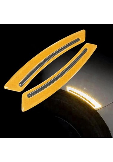 Sarı Pratik Araba Çamurluk Etiketi Çarpışma Önleyici Yüksek Parlaklık Uyarısı