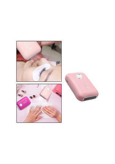 Suntek Kirpik Tırnak Manikür El Fan Kurutucu Elektrikli Pembe