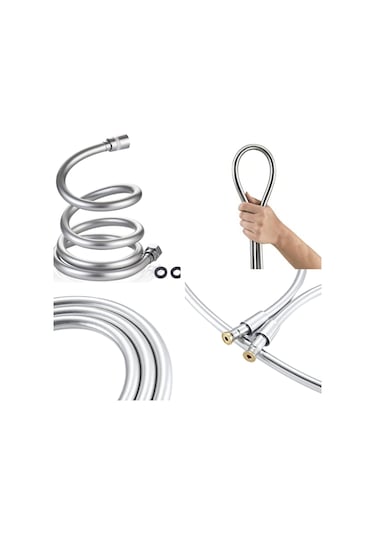 Qianfan Glee Turbo 5 Fonksiyonlu Duş Seti - Yüksek Basınçlı Duş Krom