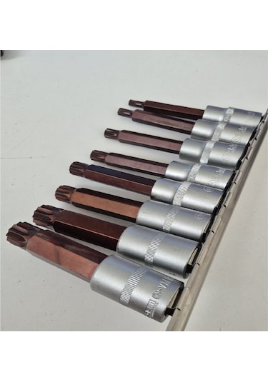 Arm 1/2 Uzun Lokmalı M Diş Torx Sıçan Diş Lokma Takımı