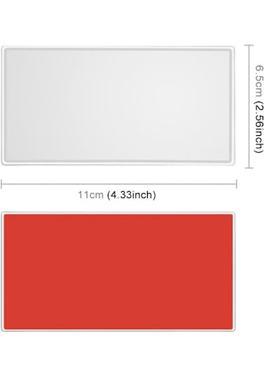 Sones Taşınabilir Araç Güneşliği Makyaj Aynası Paslanmaz Çelik Makyaj Aynası, Boyut: 110 X 65mm
