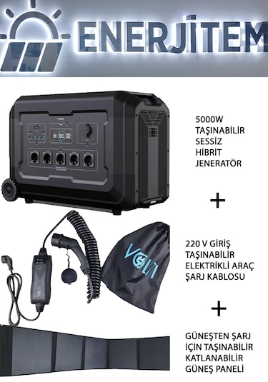 Elektrikli Araç Paketi,5 Kw 5000 W Sessiz Hibrit Jeneratör