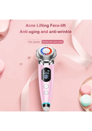 Geeksen "led Ems Rf Yenileme Cihazı - Yüz Sıkılaştırma, Çene Ve Göz Bakımı İçin Çok Fonksiyonlu Masaj Aleti" Çok Renkli