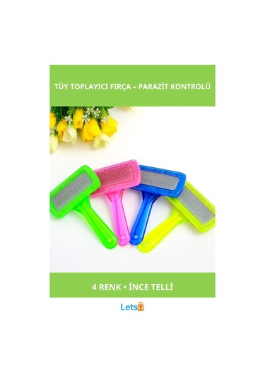 Şeffaf Evcil Hayvan Tüy Toplayıcı Fırça 4 Renkli