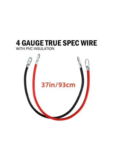 Dashanshop 4awg 37 Inch Akü Kablosu Seti Otomotiv Yeni Enerji Araç Kamyon Rv Solar