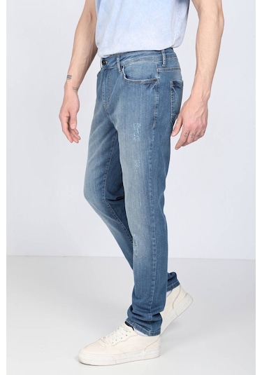 Banny Jeans Erkek Açık Mavi Straight Fit Jean Pantolon