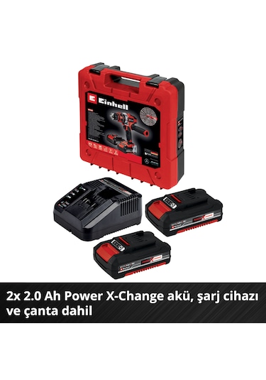 Einhell TE-CD 18/48 Li-i Kit (2x2,0Ah) Çift Akülü Darbeli Vidalama - 4513935