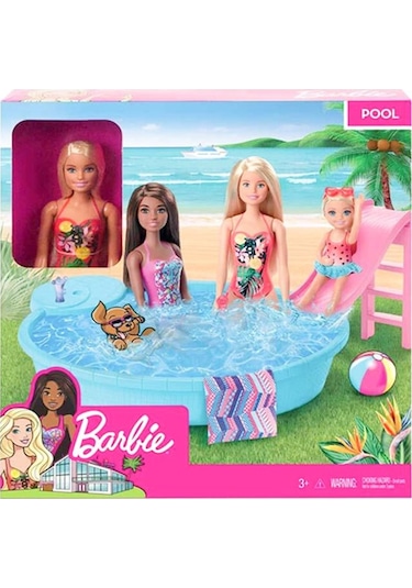 Barbie ve Havuzu Oyun Seti (GHL91)