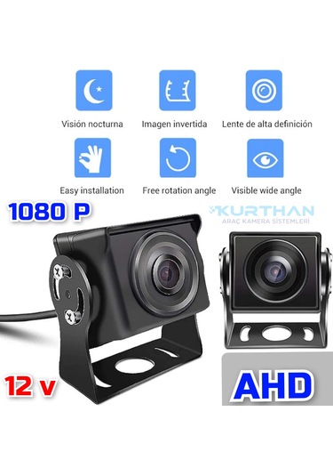 Ahd 1080p Balık Gözü Lens 180 Derece Geniş Açılı Metal Kasa