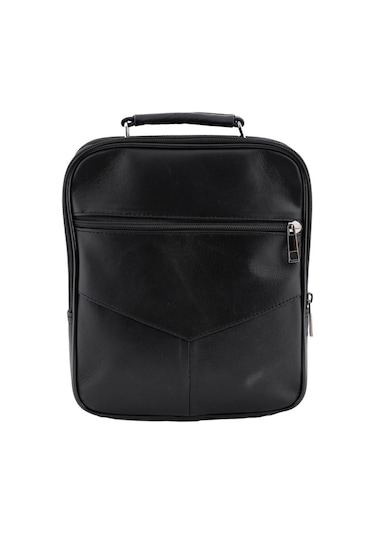 Strong Kasalı Siyah Erkek Büyük Boy El Çantası, Omuz Çantası Ndel Siyah