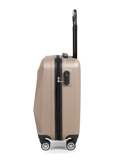 Polo&Sky Elmas Model Gold Renk Kabin Boy Valiz Bavul Altın