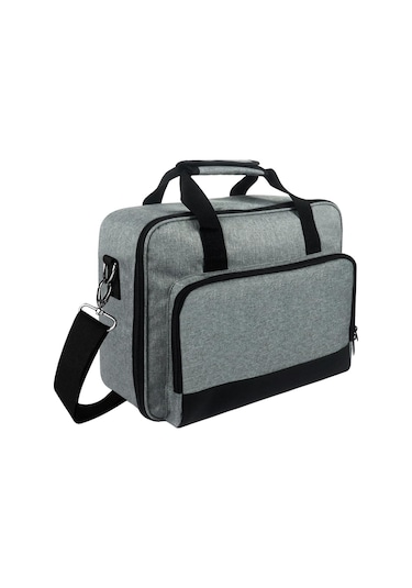 Vkemall Projektör Çantası, Oxford Kumaş, 36x28x10 Cm, Çoklu Bölmeli, Taşıma Kemerli, Elektronik Aksesuarları Korur Vs240, Mh530fhd Vb. Uyumlu