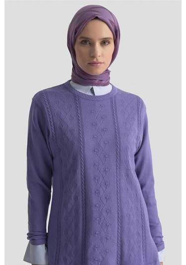 Armine Desenli Kazak 25kd7009 Lila Lila