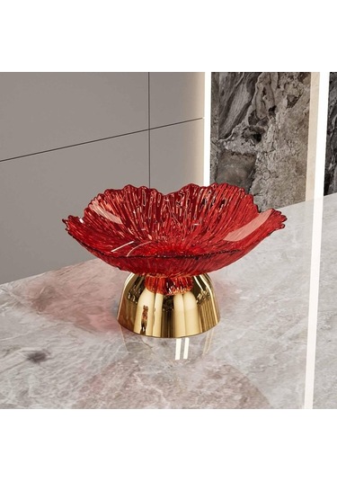 Bosphorusboutique02 Suntek Mutfak Tezgahı İçin Kaide Kasesi Meyve Sepeti Ev Kırmızı Kırmızı