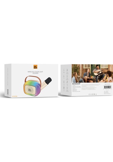 Nettech Nt-bts08 Rgb Karaoke Box Kablosuz Hoparlör - Speaker Bej
