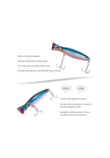 Reedark Gt Ve Sarı Kuyruk Balık Avı İçin 12cm 45g 3d Gözlü Sert Yem, Kırmızı/siyah/mavi Renk Seçenekleri