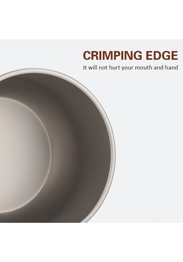 Teltree Tomshoo Saf Titan Kupa 500ml + Kapağı, Hafif Ve Dayanıklı, Kahve İçin Optimal, Ta8351 + M107 Seti Diğer