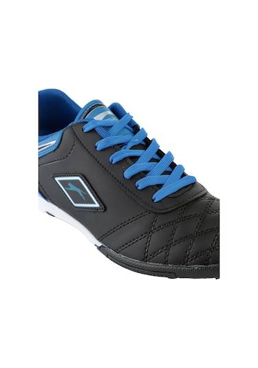 Slazenger Hugo Hs Erkek Halı Saha Siyah / Mavi Futbol Ayakkabısı Siyah / Mavi