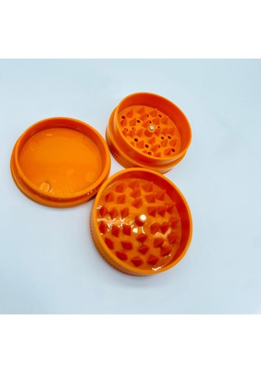 Raw Marka 3parça Turuncu Tütünöğütücü Parçalayıcı Grinder//53mm