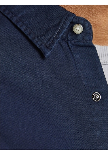 Jack Jones Erkek Denim Gömlek Jjesherıdan 12138115 Lacivert