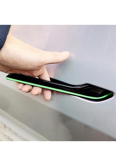 Tesla Model 3 Y 2021+ Aydınlık Tasarım Araba Kapı Kolu Kapağı Döşemesi