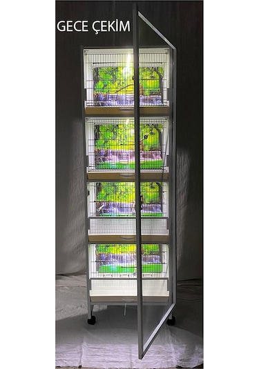 İstanbul Kafes Model 1 Pvc Kuş Dolabı