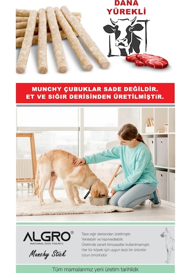 Algro Kuzu İşkembeli Munchy Stick Çiğnemelik Yenilebilir 400 G