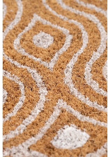 Coco Çerçeveli Kıl Kapı Önü Paspası 40x60 3682 Natural