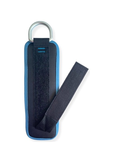 Rebuwo Tekli Cable Ayak Aparatı D-halkalı, Yumuşak Pedli, Ayarlanabilir Kayış Siyah