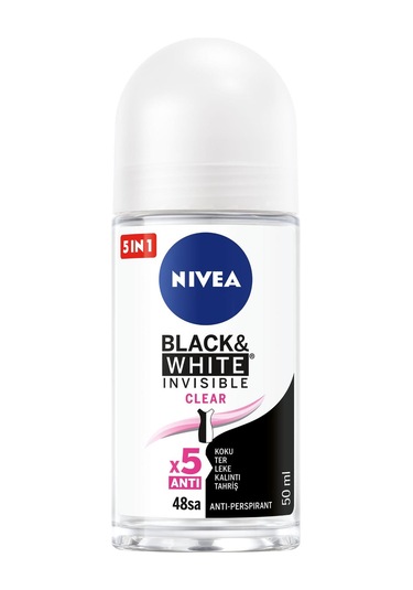Nivea İnvisible Black&White Clear Kadın Roll-On 50 ML