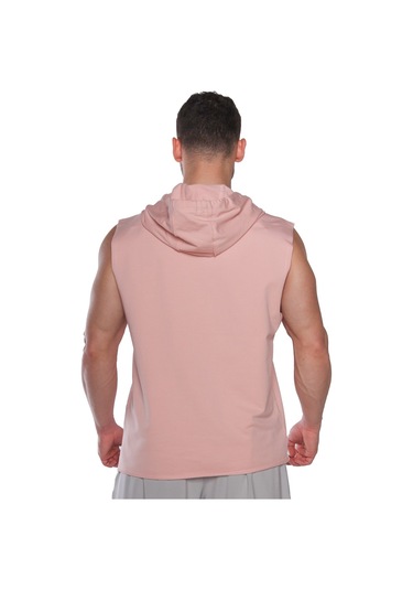 Musclecloth Training Club Kapüşonlu Kolsuz Sweatshirt Somon Somon