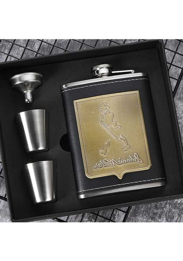 Flybuy Taşınabilir Stil: Sones Seti Şarap Patch Paslanmaz Old Matarası Man Kalça Kadehi Hunisi, Core Çelik 8oz Qd Diğer