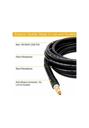 Pazly Karcher K2-k7 Yüksek Basınçlı Yıkama Makinesi İçin 6 Metre Hızlı Bağlantılı Hortum