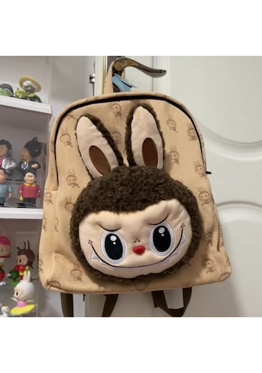 Labu Peluş Bebek Sırtçantası Kahverengi