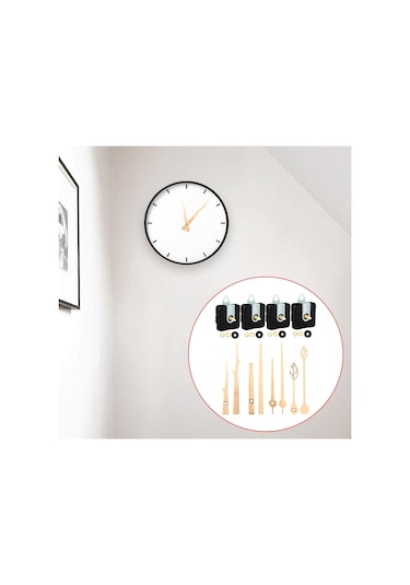 Homyl Duvar Saati Hareketleri Mekanizması Yatak Akçaağaç Akçaağaç Çok Renkli