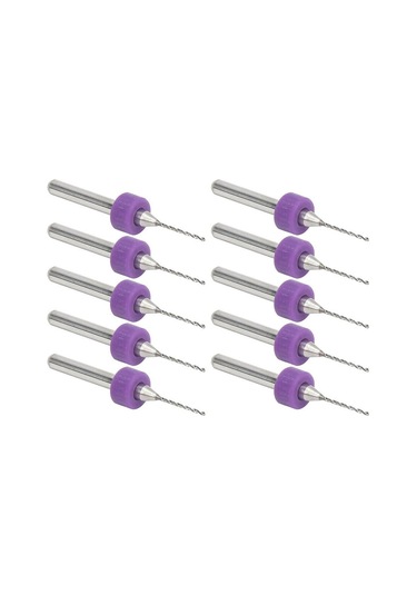 Koodmax 10 Adet 3D Yazıcı Micro Cnc Matkap Ucu Çelik Set Karbür 1.0MM