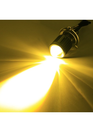 Ba20d Dc12-80v / 10w / 6000k / 3000k / 800lm Projektör Lensli İki Renkli Motosiklet Farları