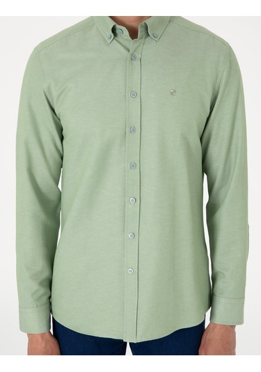 Pierre Cardin Erkek Çağla Gömlek Desenli 50306996-vr016 Çağla