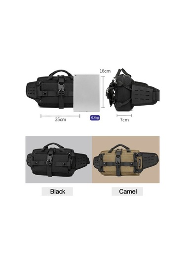 Createtech Erkek Çapraz Çanta - Su Şişesi & Portlu, Sırt, Renkli, Çok Cebi, Bel Askılı Çok Renkli