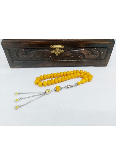 Tekerlek Modelde Sarı Bilek Boy Katalin Tesbih.ölçü 7x11