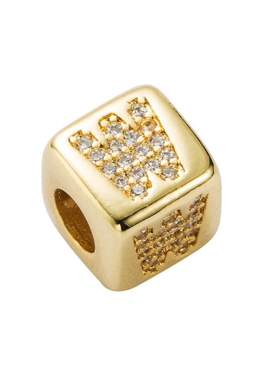 İngilizce Mektup Boncuk Bilezik Pirinç Mikro Kakma Çift Kırmızı Dize Çekme Dıy Bilezik Takı, Stil: W Çok Renkli