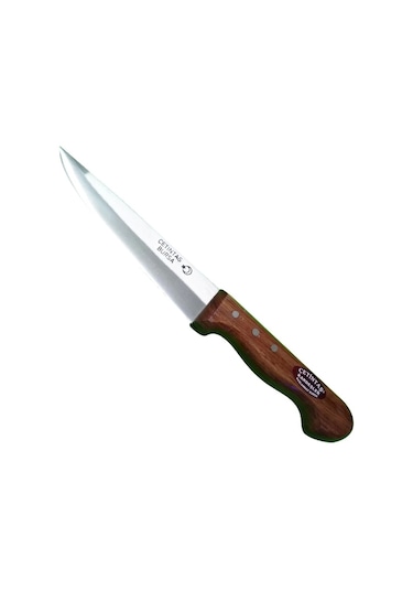 Çetintaş Bursa Kurban Ve Kasap Bıçağı No:2, 16 Cm, Ahşap Gül Sap Çok Renkli