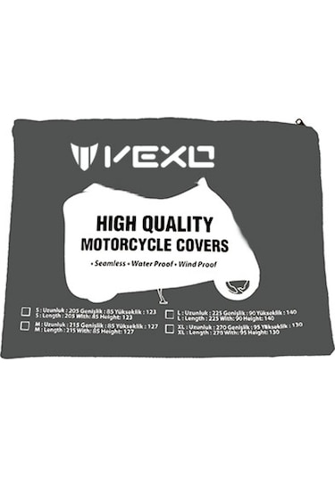 Vexo Plus Sıyah Motosiklet Brandası (266983336)