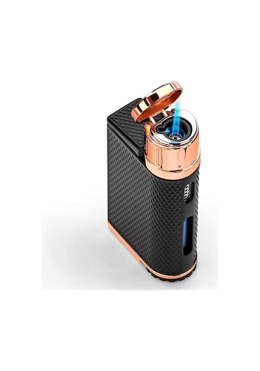 Colibri Evo Storm Çift Alevli Çakmak Puro Çakmağı Rose Siyah Krom