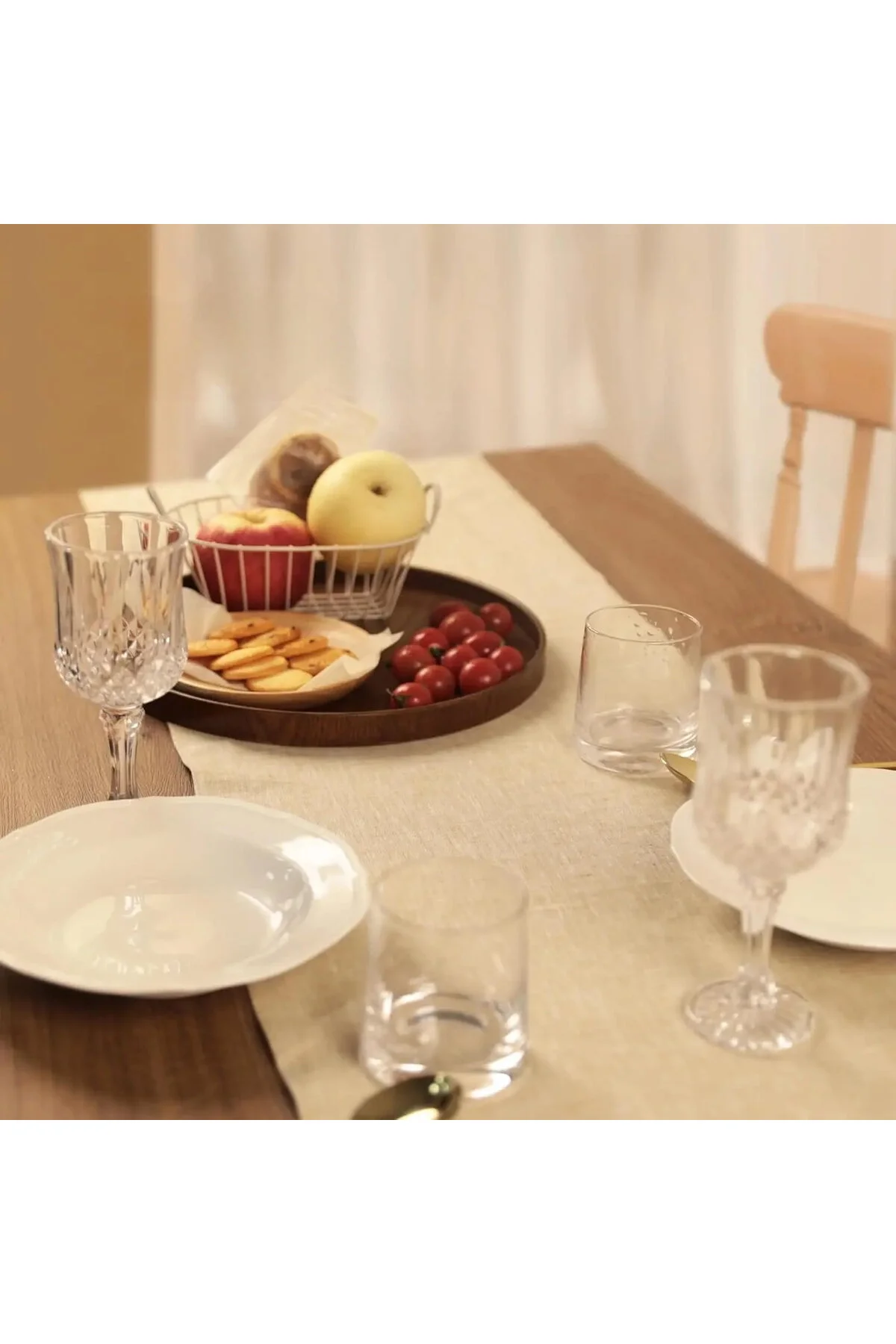 Kişiye Özel Yazılı Modern Runner, Runer, Masa Örtüsü, Sofranıza Zarafet Katın Runner, Masa Örtüsü Çok Renkli