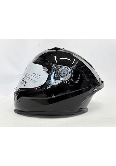 Mt Braker Sv Pure A11 Parlak Siyah İç Güneş Vizörlü Kask Siyah