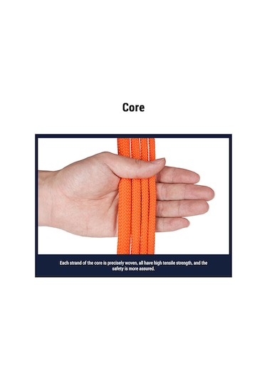 Maiyame Oranj 10mm 10m Polipropilen Dağcı Ip - 1200 Kg Dayanım, Hafif, Su Kaynaklı, Tırmanma Ve Doğa Maceraları İçin Güvenlik Eriği Çok Renkli